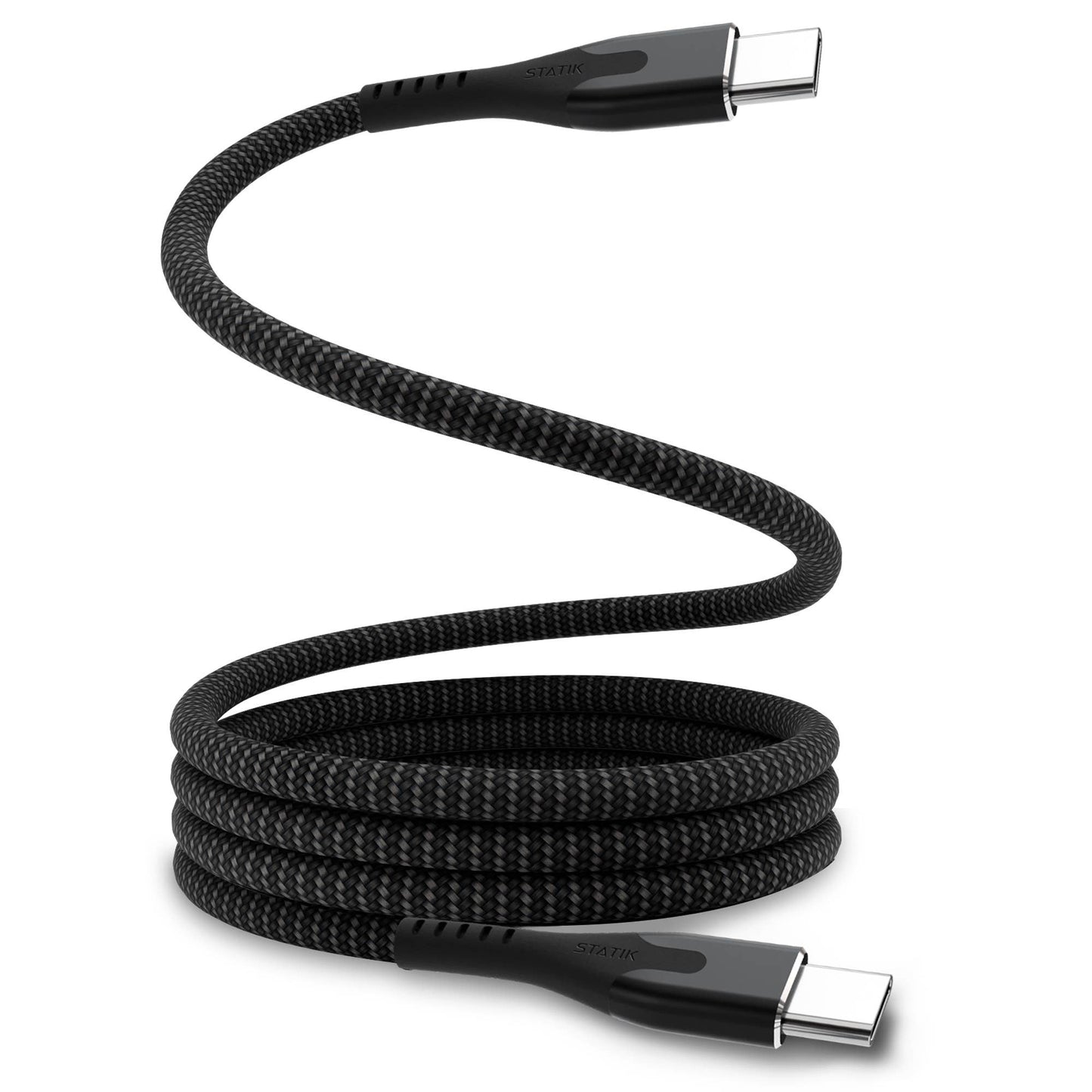 Statik® MagStack Pro USB C to USB C Cable 1.8 m, Black