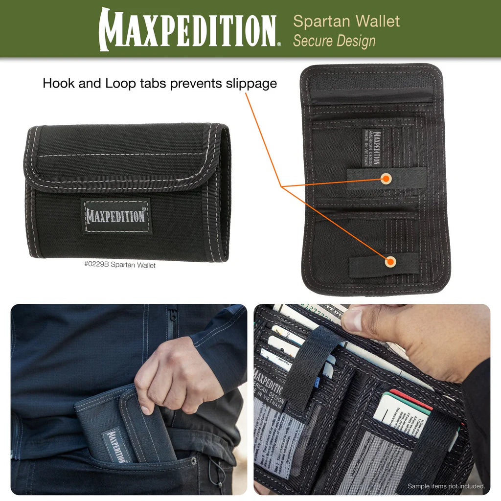 Maxpedition Spartan Wallet, Black