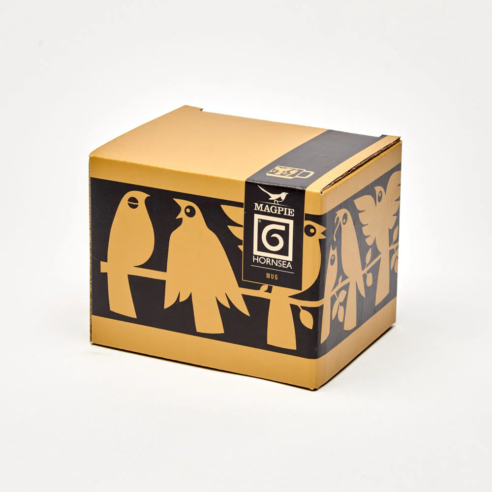 Magpie x Hornsea Mug, Birds Chartreuse