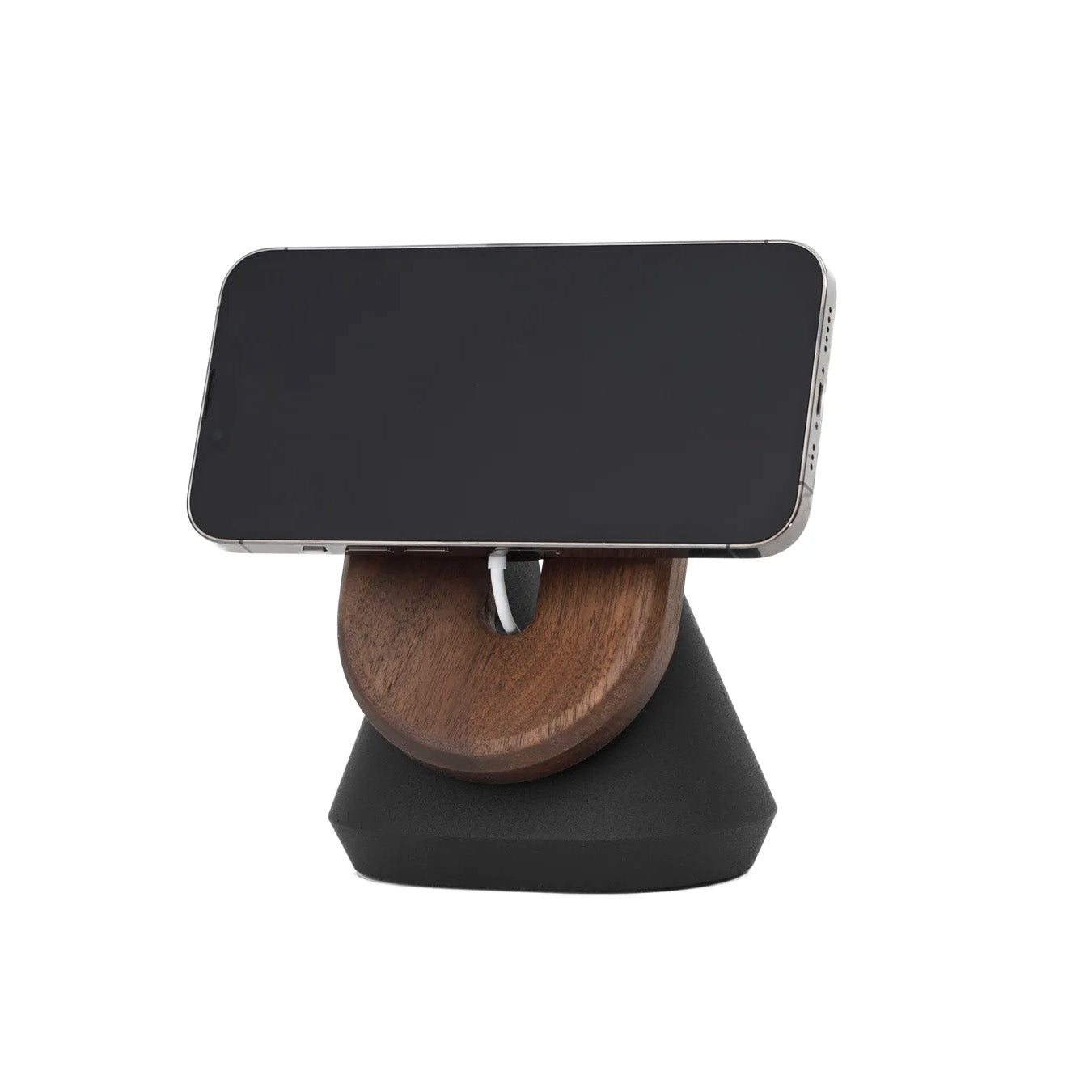 Oakywood MagSafe iPhone Stand, Walnut