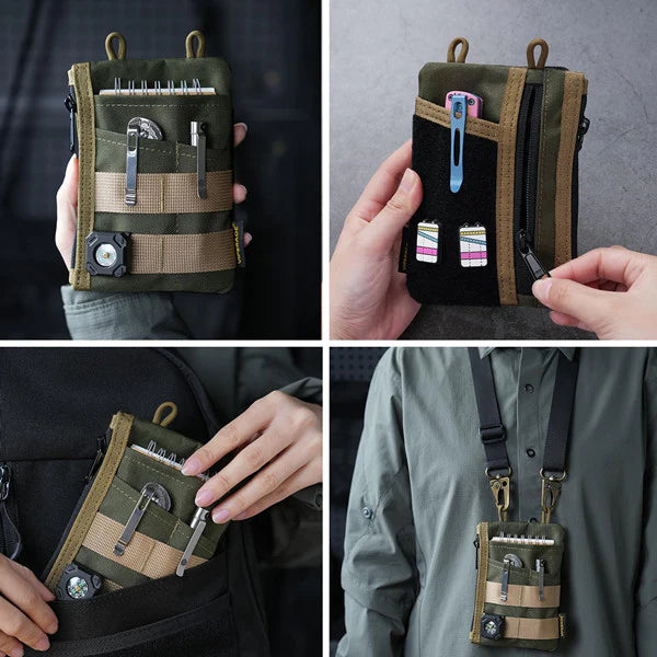 Viperade VE18 EDC Pocket Organizer Pouch, X-PAC Black Soft