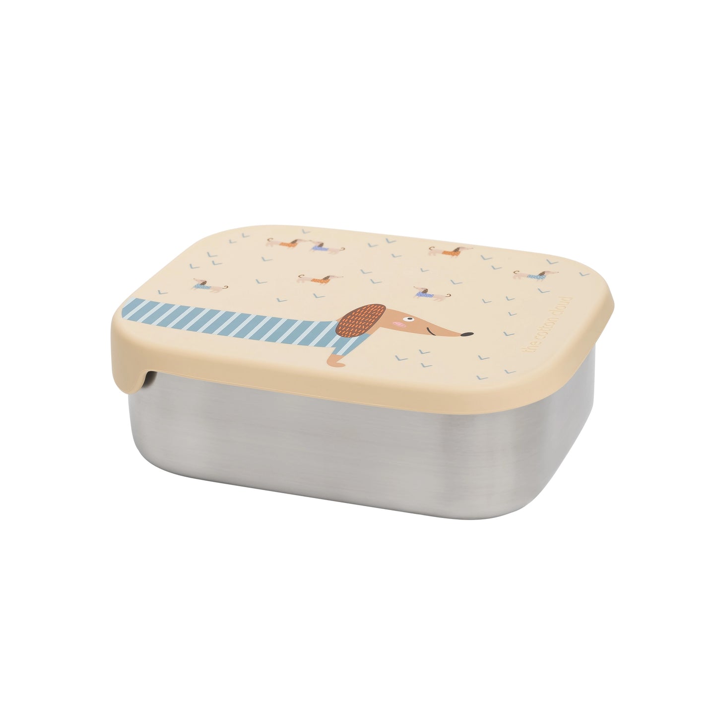 The Cotton Cloud Stainless Steel Lunchbox with Removable Compartments, Teckel