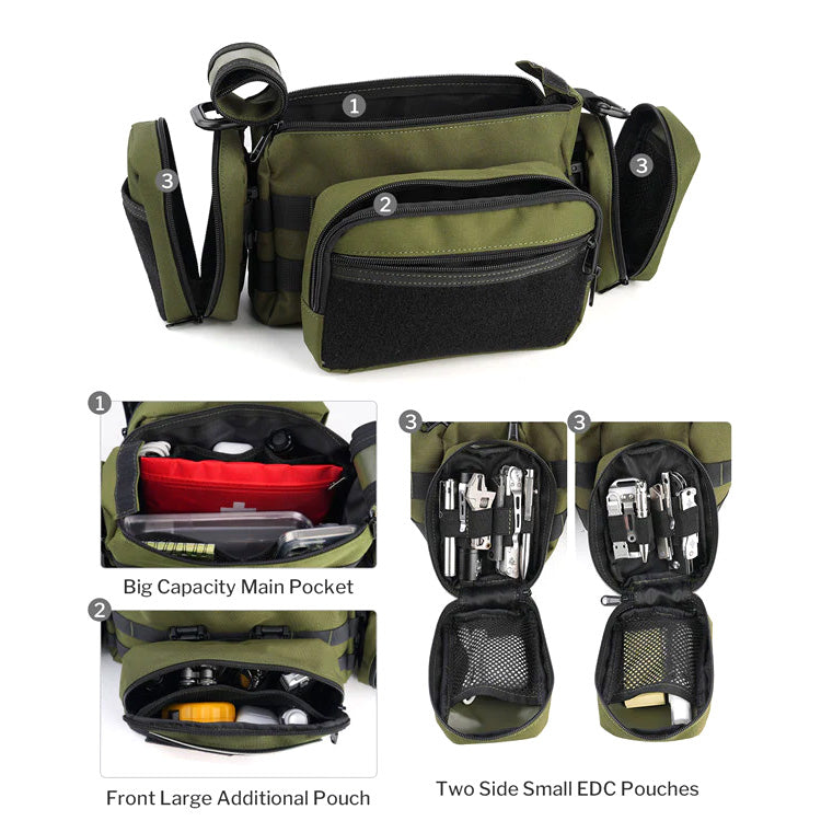 Viperade CHW3 Ultimate EDC Modular Bag System Sling bag KIT, XPAC Black