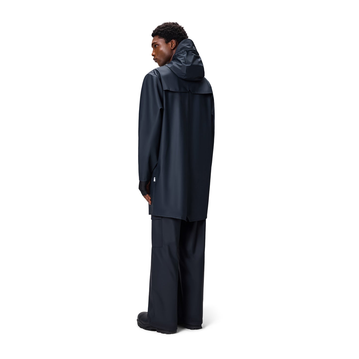 Rains Long Jacket, Navy
