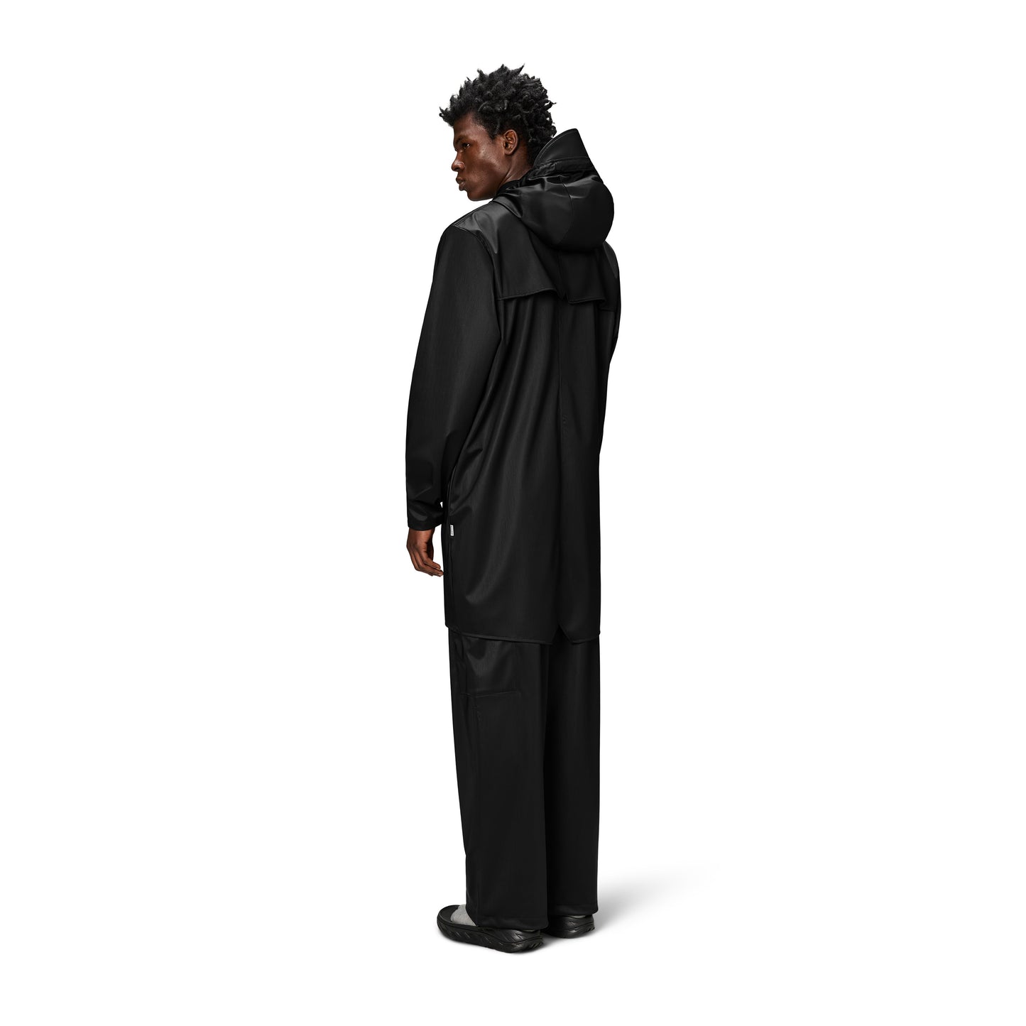 Rains Long Jacket, Black