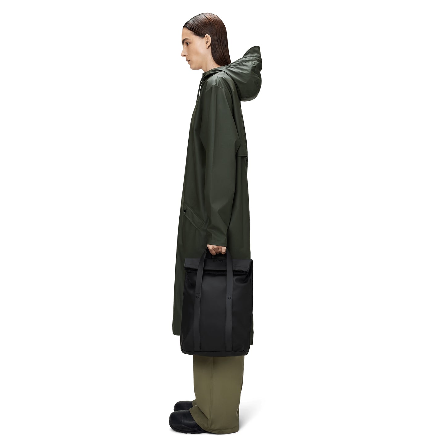 Rains 2 Way Tote Backpack Mini, Black