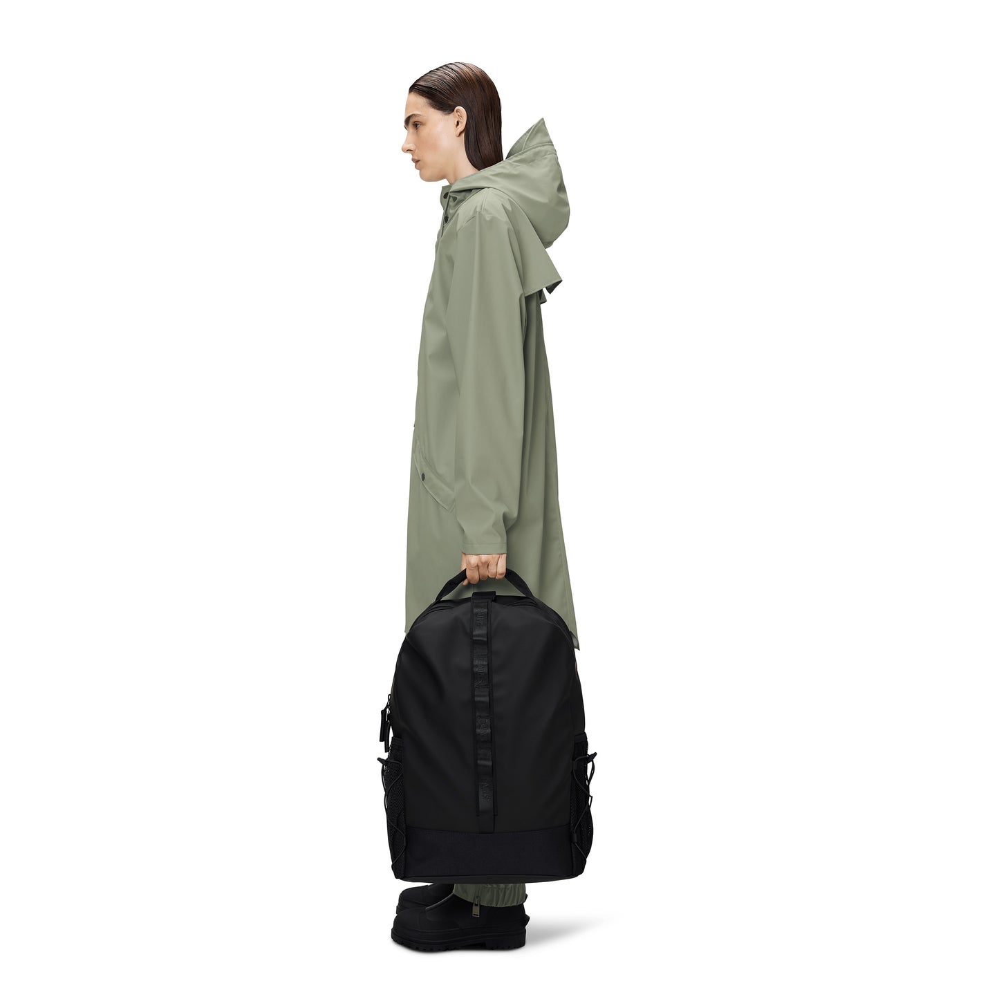 Rains Trail Clip Front Backpack, Black