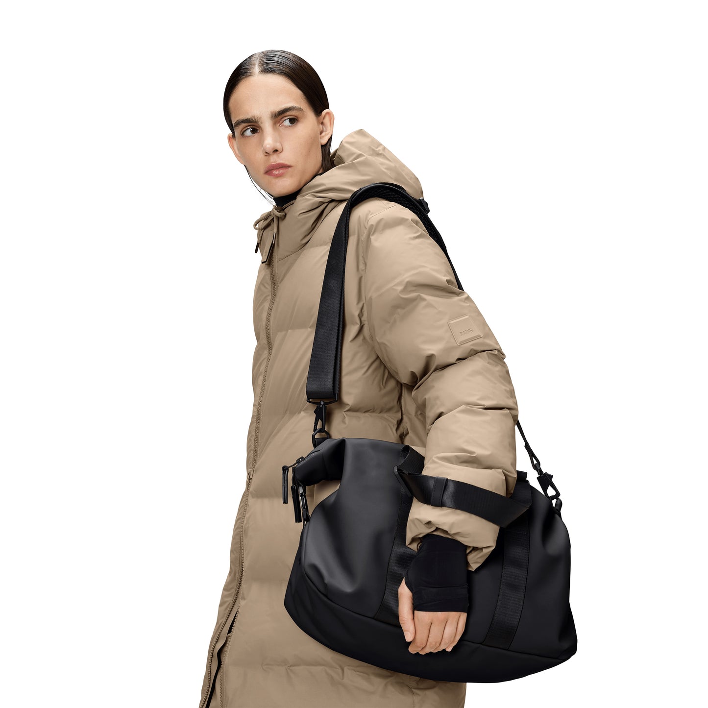 Rains Valera Weekend Bag Small, Black