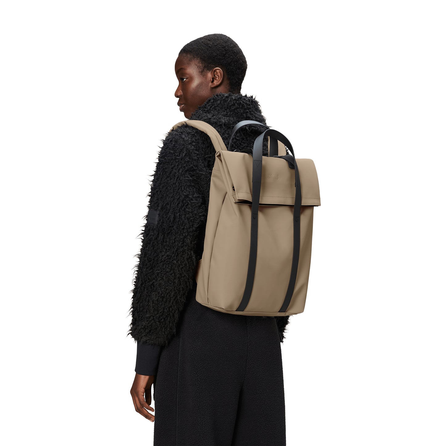 Rains 2 Way Tote Backpack, Beige
