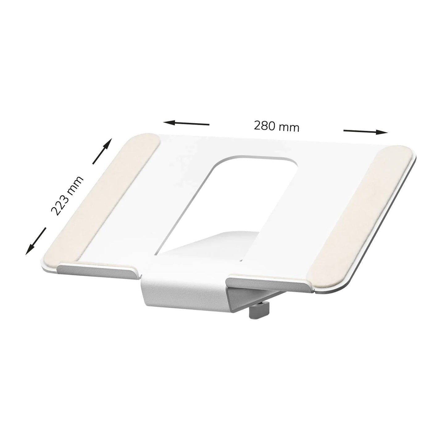 Oakywood Laptop Mount for Desk Shelf Large (15-16″), White