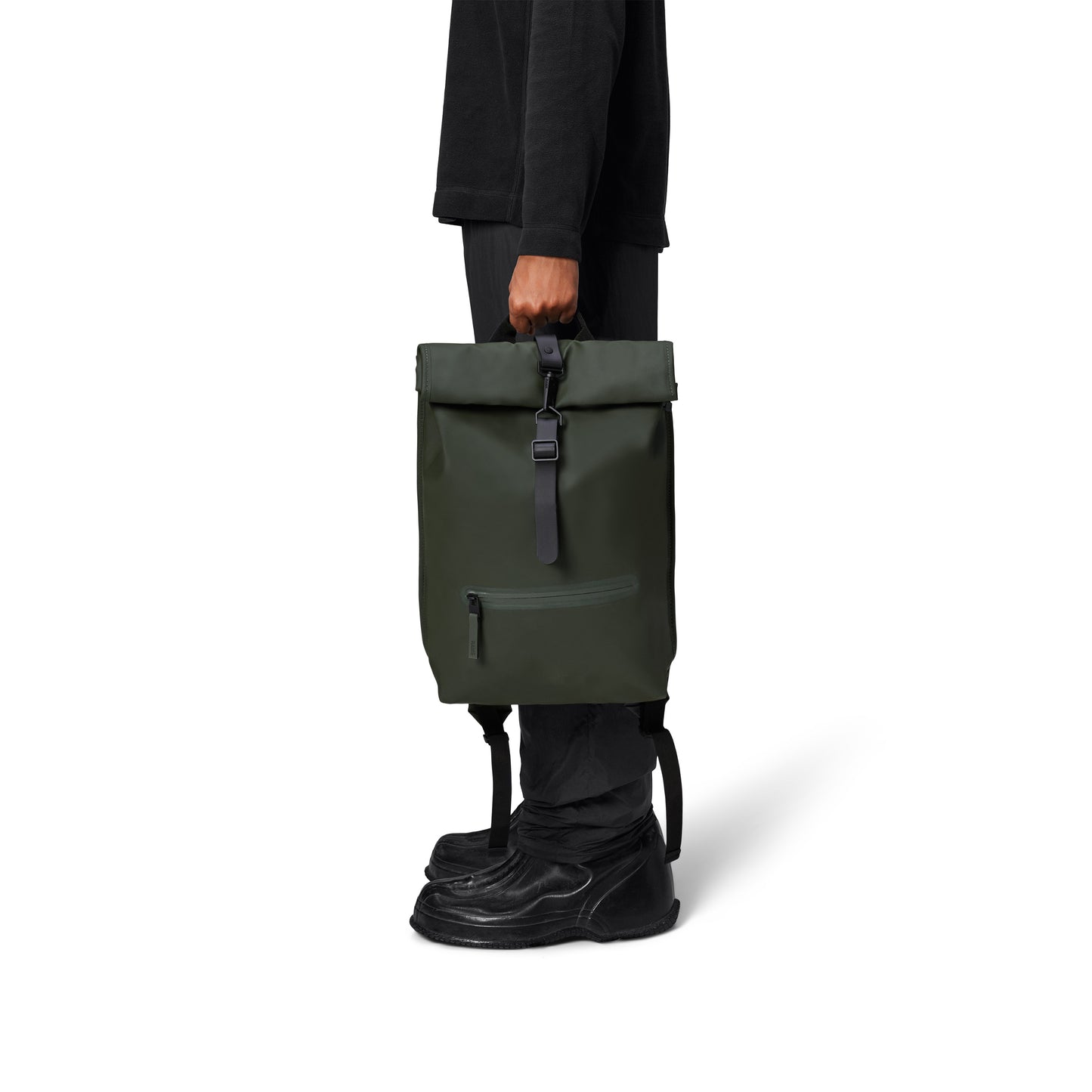 Rains Rolltop Rucksack, Green