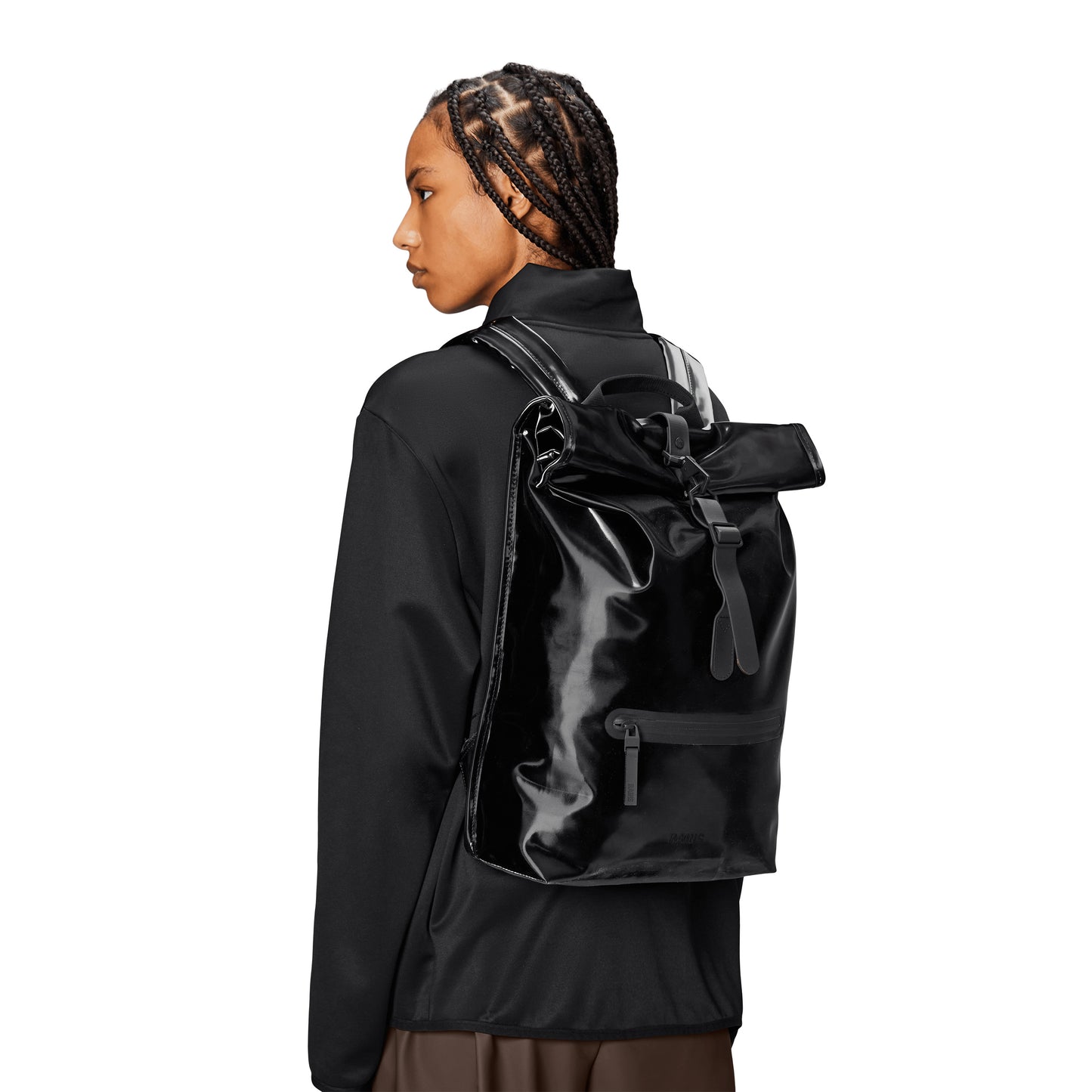Rains Rolltop Rucksack, Night