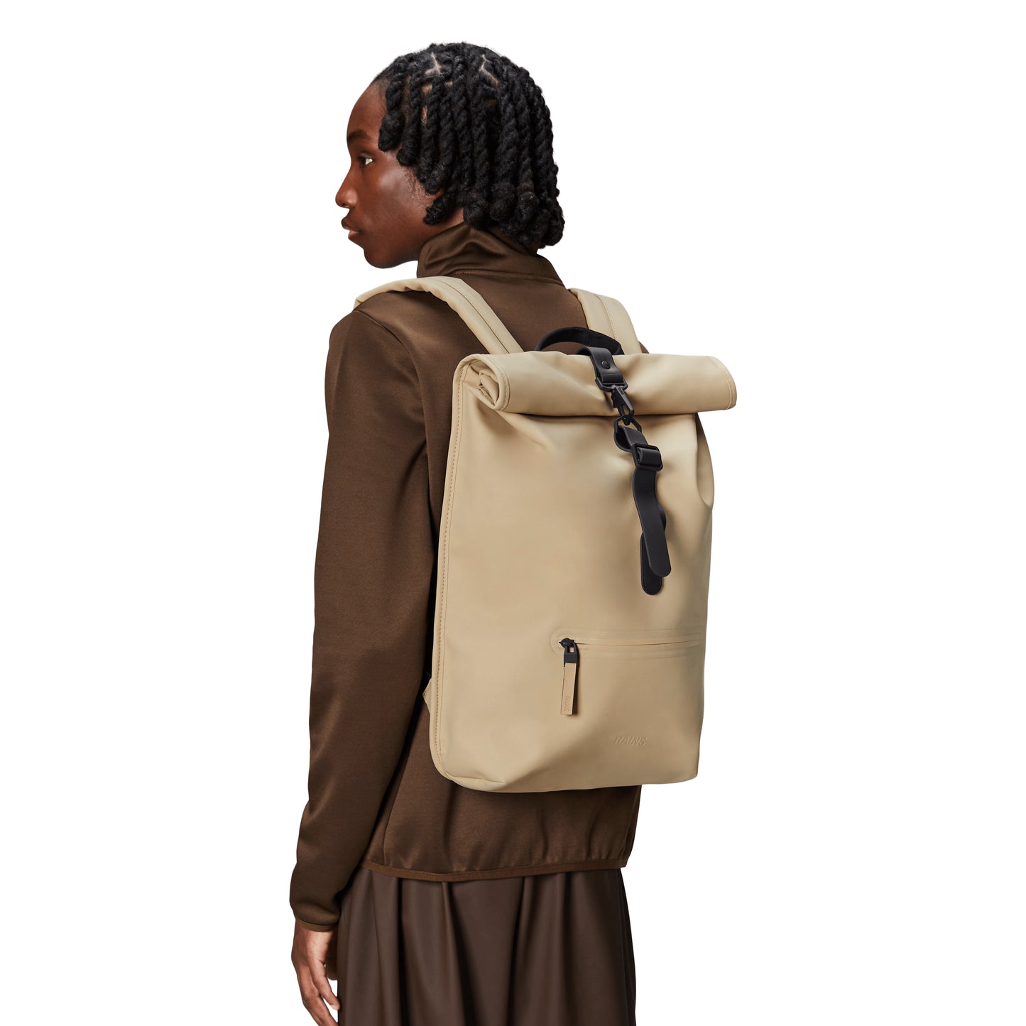 Rains Rolltop Rucksack, Sand