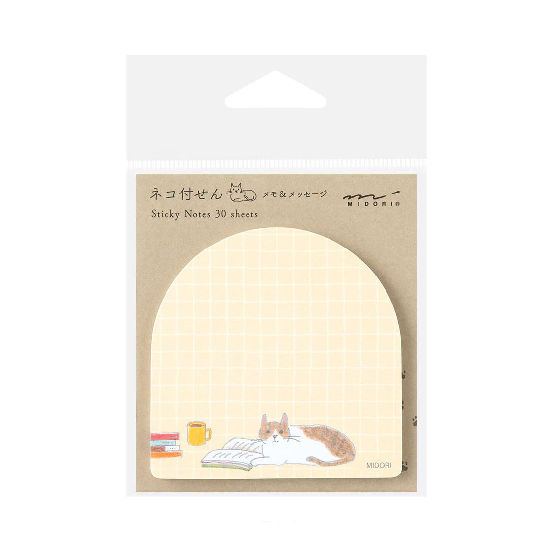 Midori Sticky Notes, Book and Cat