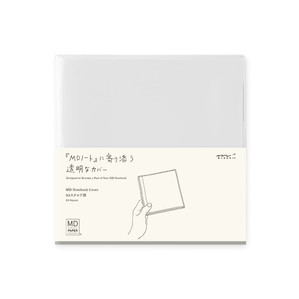 Midori MD Notebook Cover A5 Square Clear