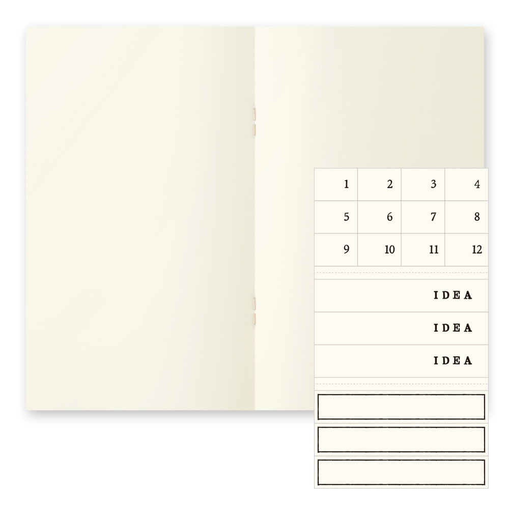 Midori MD Notebook Light B6 Slim 3pcs Pack, Blank