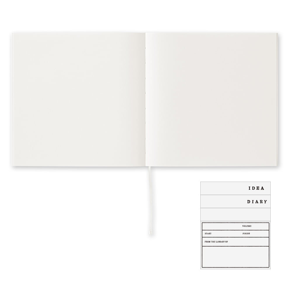Midori MD Notebook Cotton A5 Square, Blank