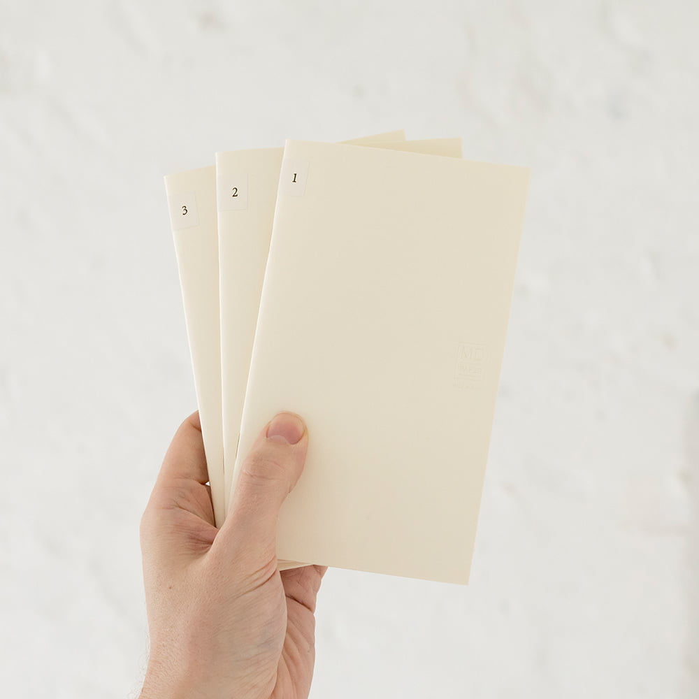 Midori MD Notebook Light B6 Slim 3pcs Pack, Blank