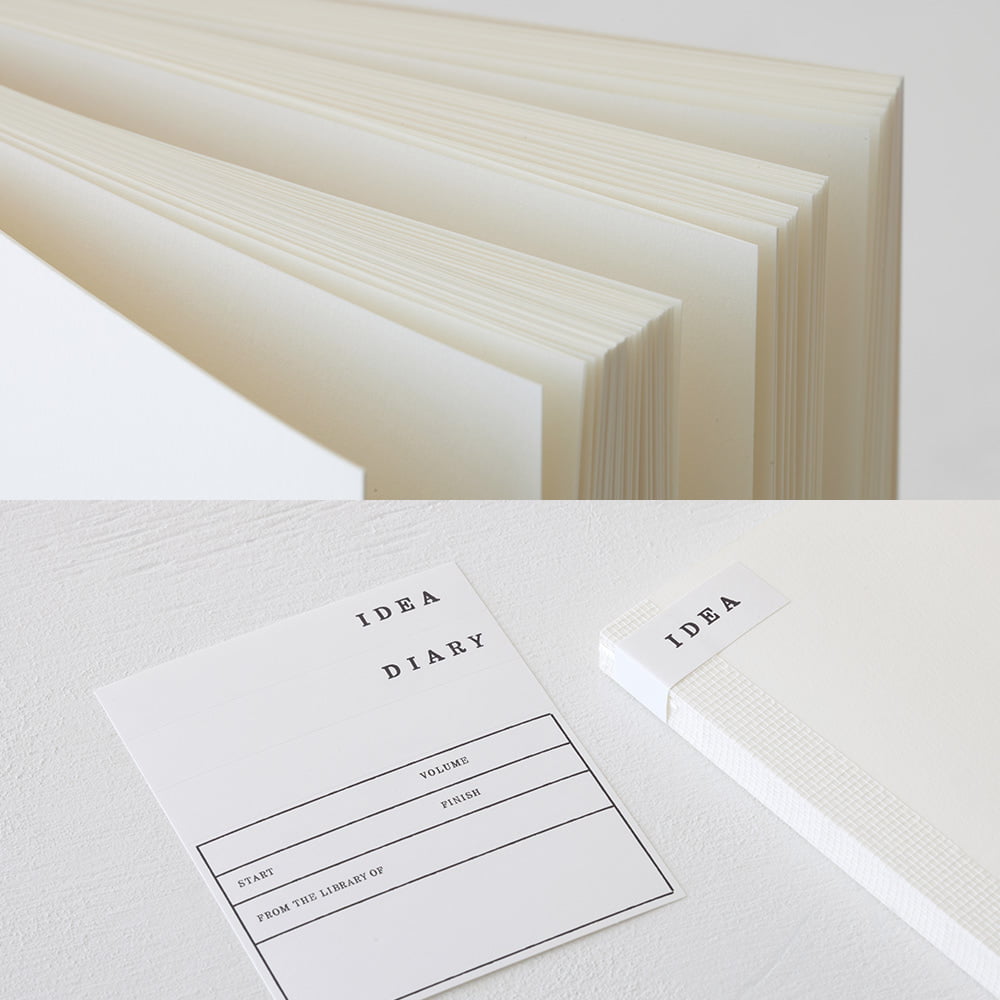 Midori MD Notebook Cotton A5 Square, Blank