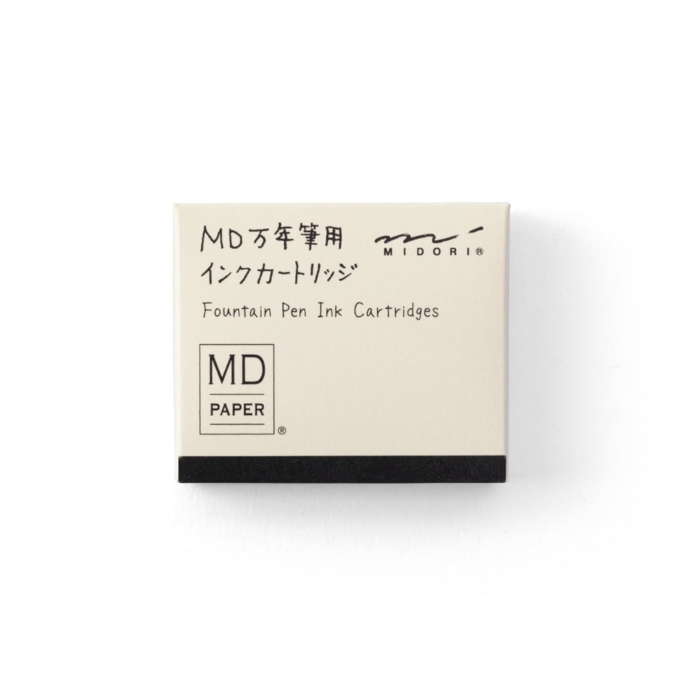 Midori Cartridge MD Fountain Pen, Black