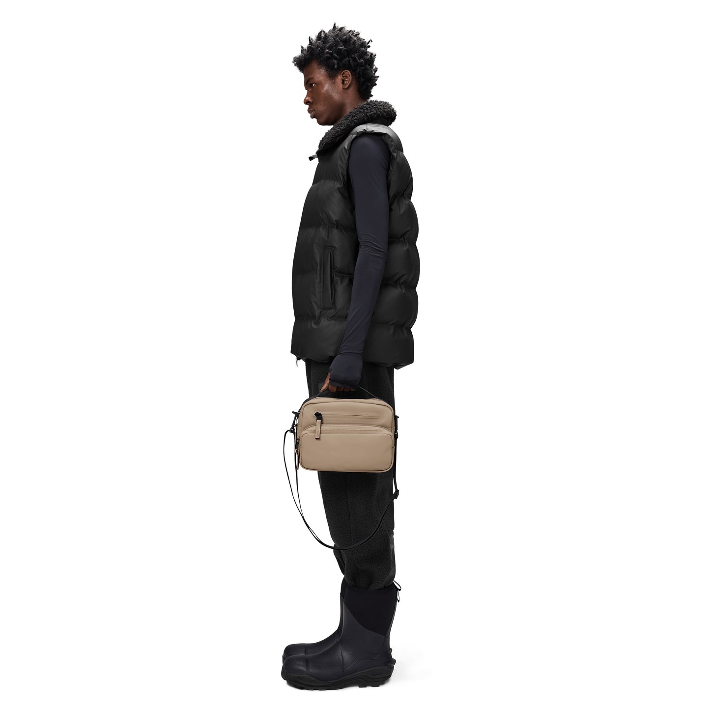 Rains Cargo Box Bag, Beige