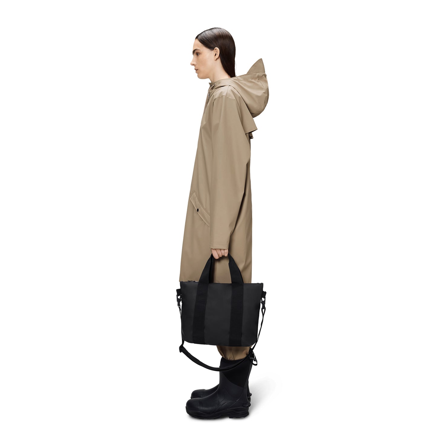 Rains Tote Bag Micro, Black