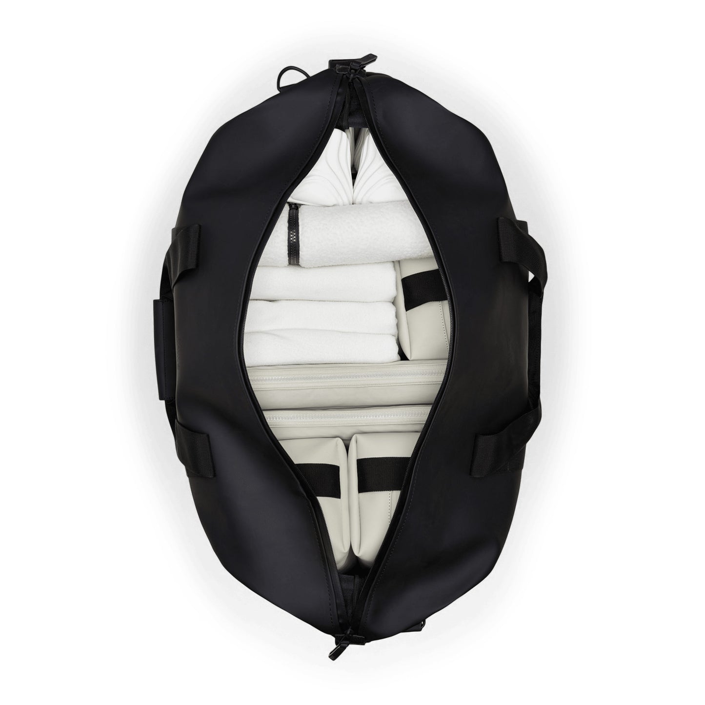 Rains Hilo Weekend Bag, Black Grain