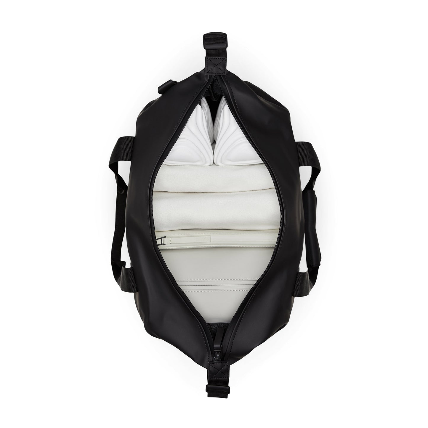 Rains Hilo Weekend Bag Small, Black Grain