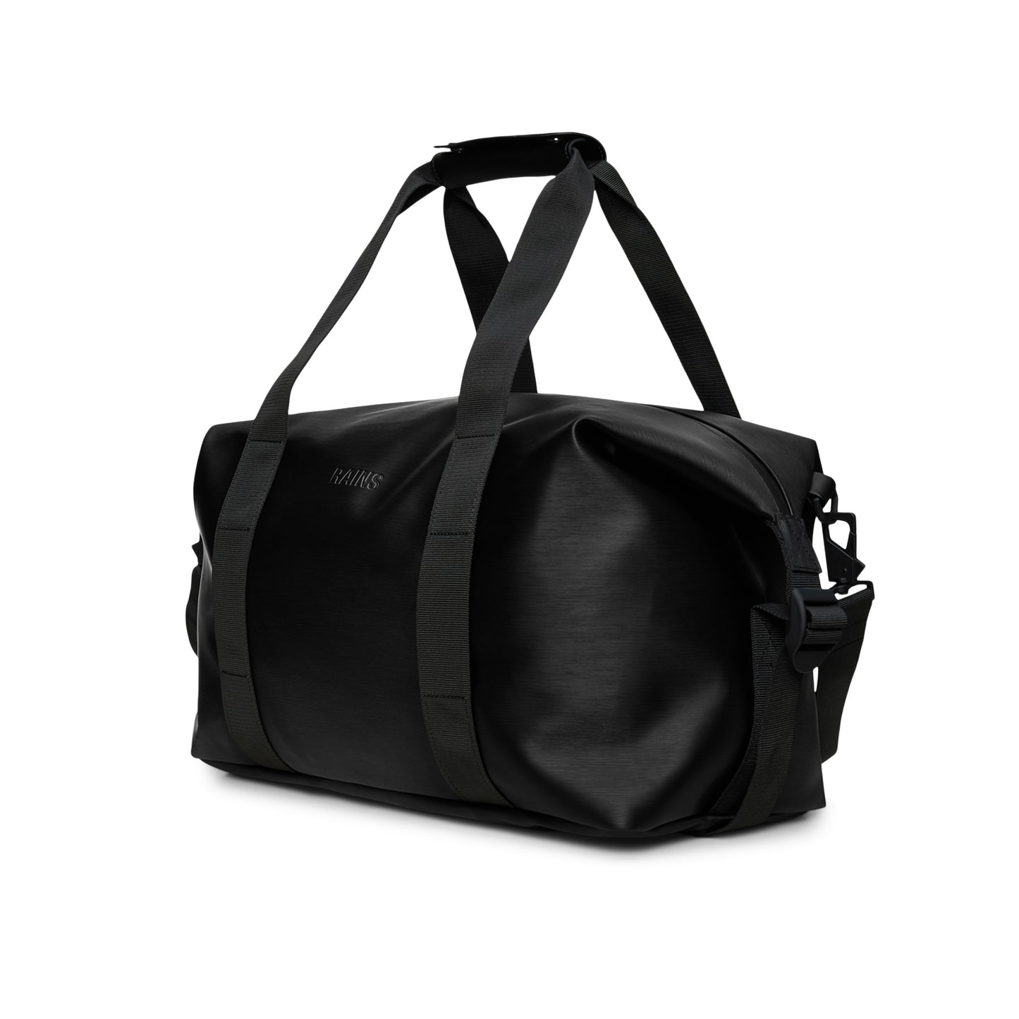 Rains Hilo Weekend Bag Small, Black Grain