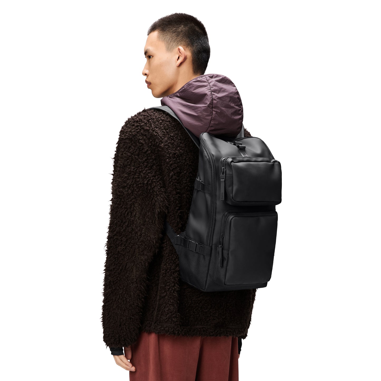 Rains Trail Cargo Backpack, Black