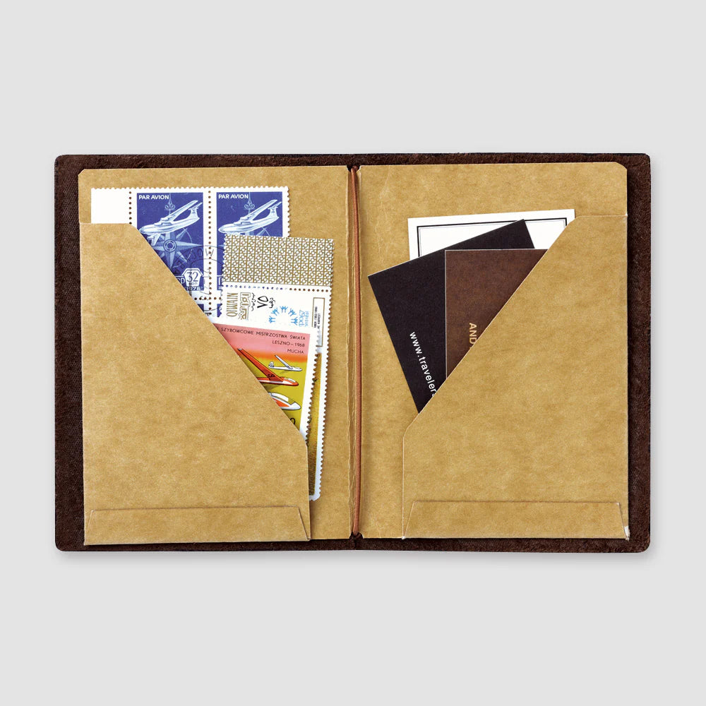 Traveler's Company 010 Kraft Paper Folder, Passport Size