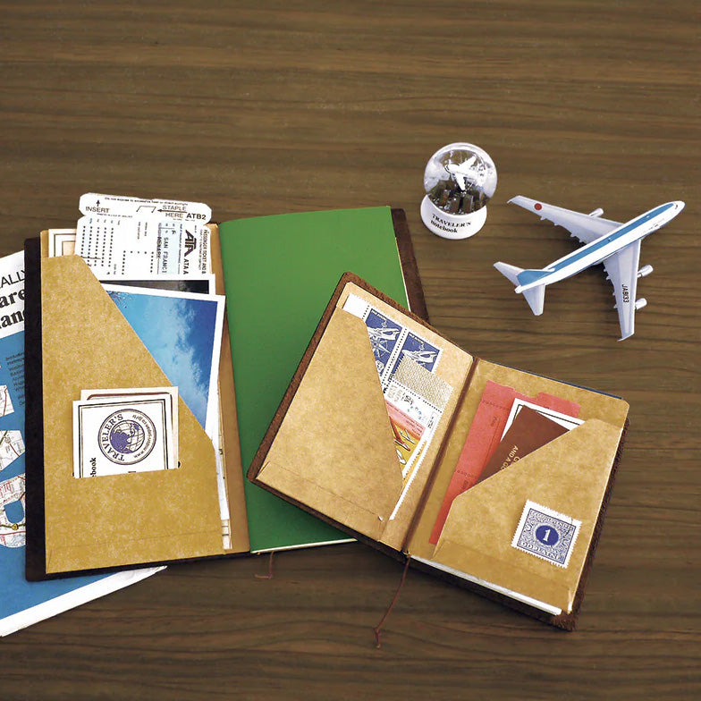 Traveler's Company 010 Kraft Paper Folder, Passport Size