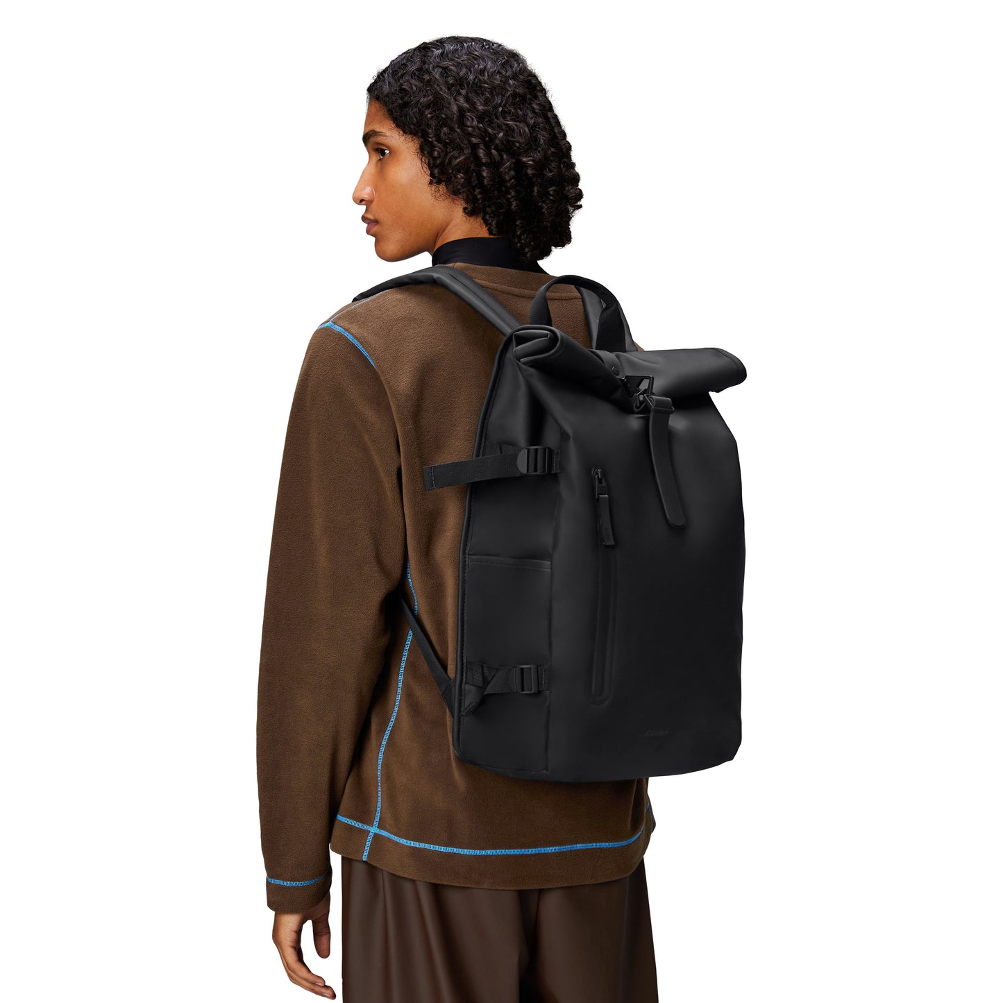 Rains Rolltop Rucksack Large, Black