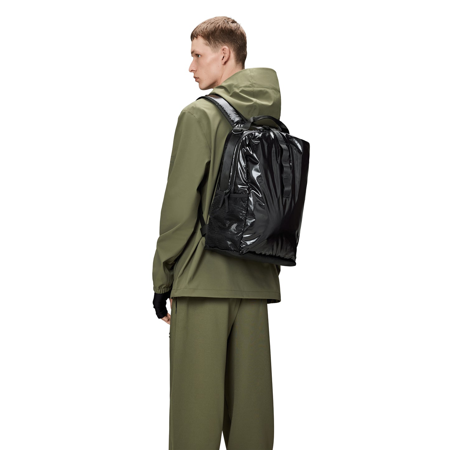 Rains Sibu Clip Front Backpack, Black