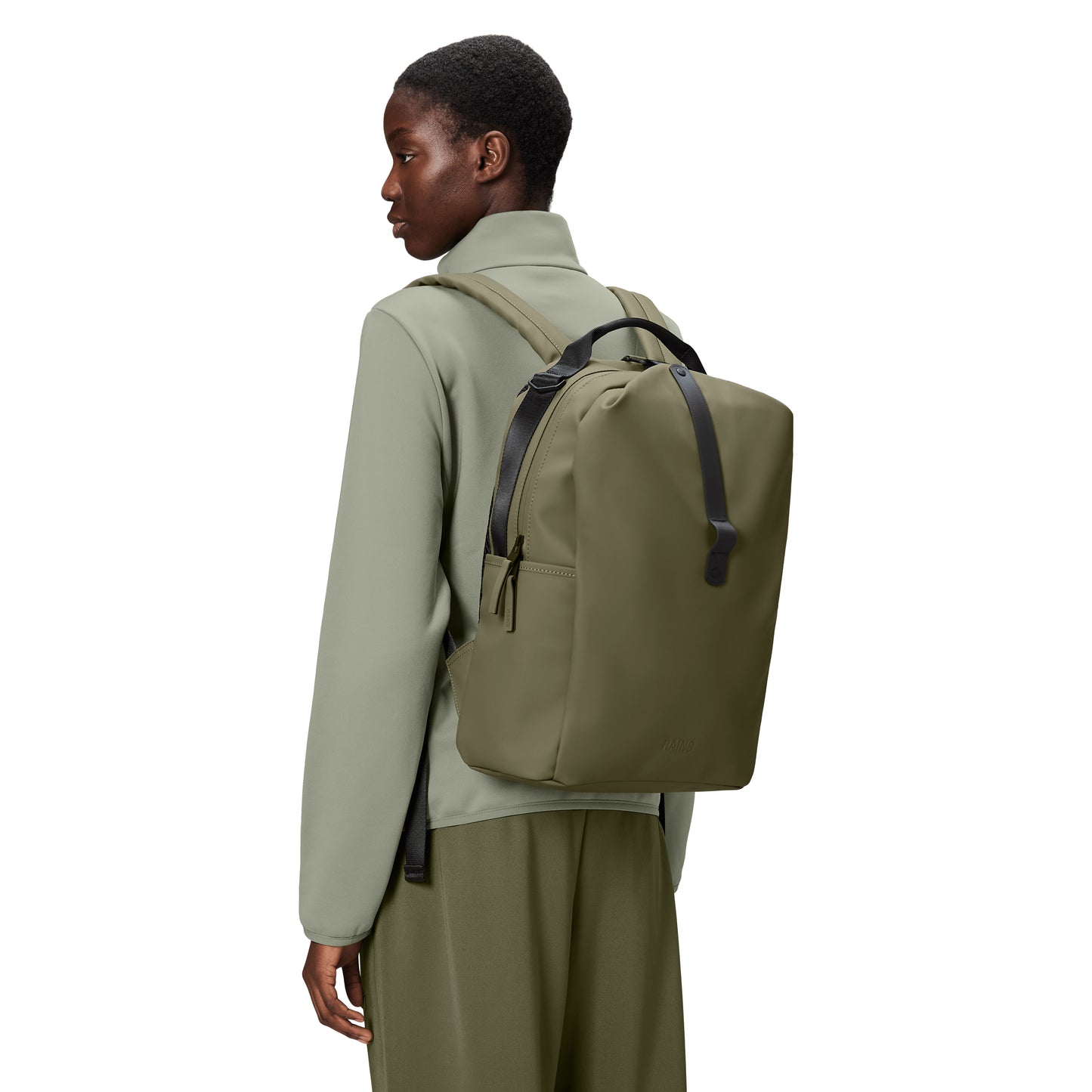 Rains Clip Front Backpack, Marsh