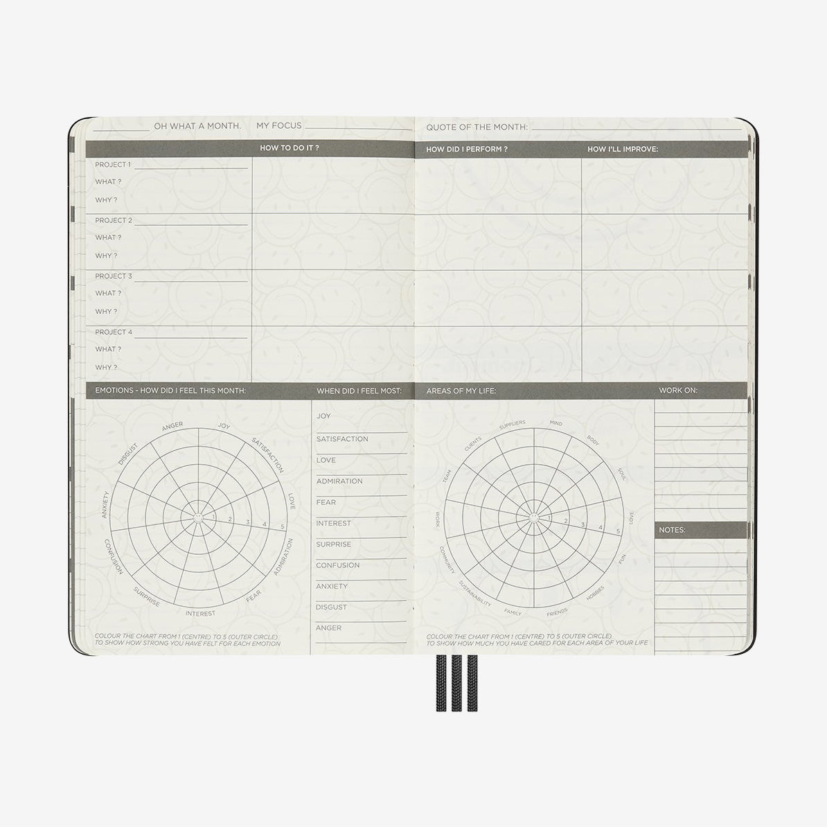 Moleskine Planner Undated Smiley, A5 (Hardcover)