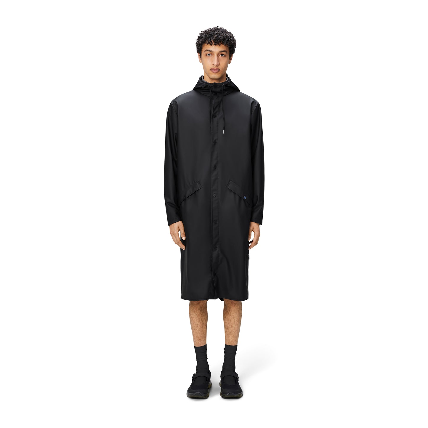 Rains Longer Jacket, Black