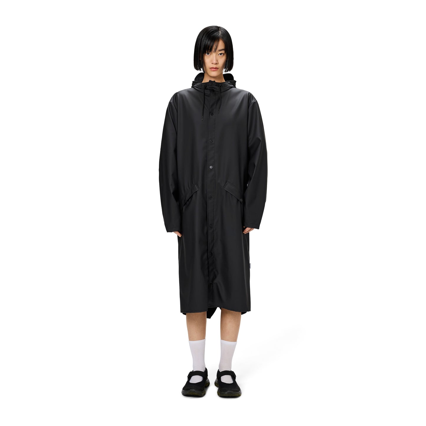 Rains Longer Jacket, Black
