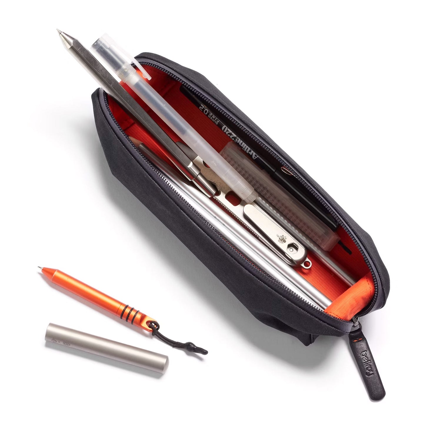 Bellroy Pencil Case Carryology Essentials Edition, Black Ash