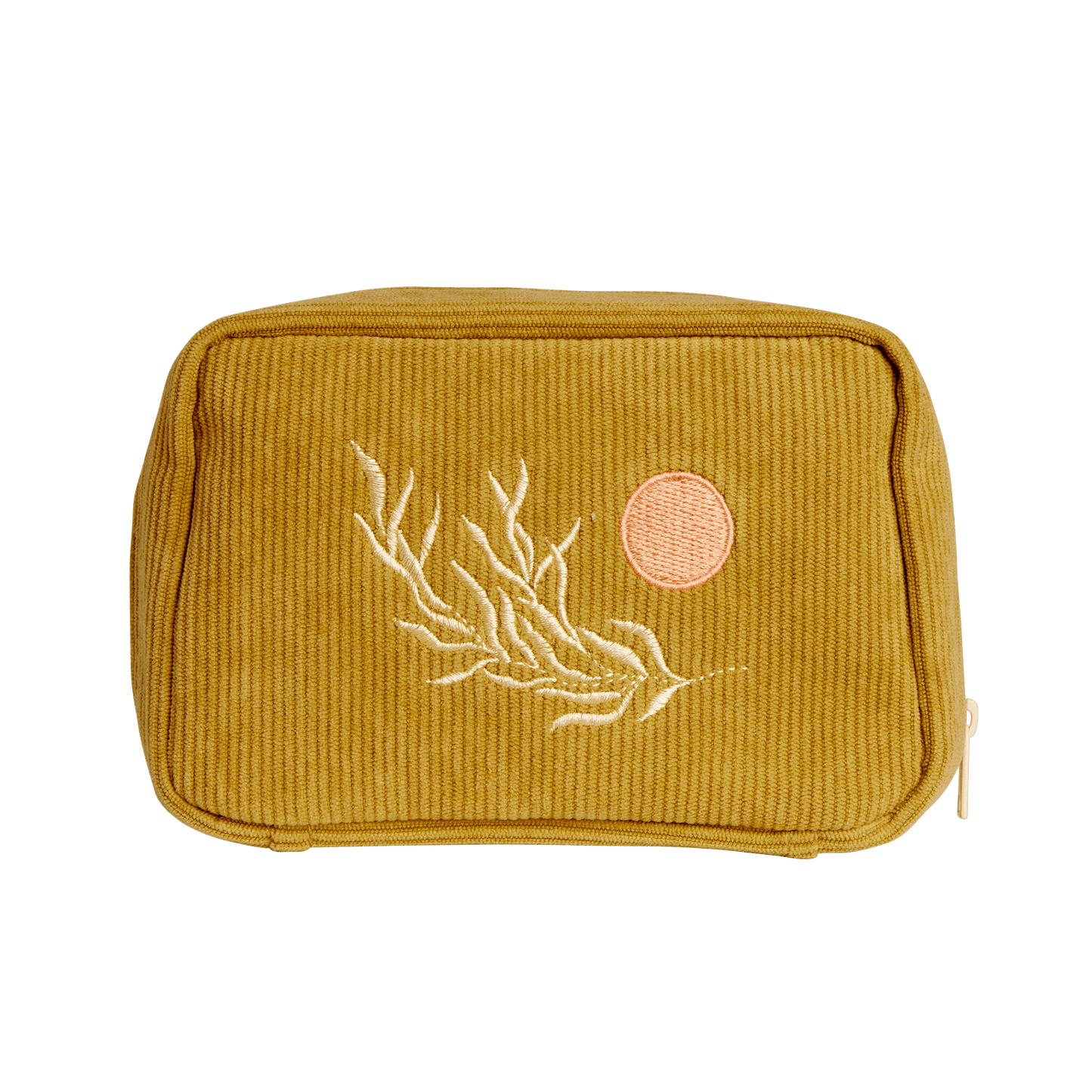 Cai & Jo Corduroy Makeup Bag, Olive