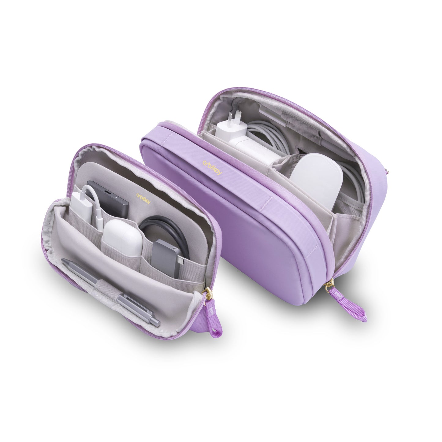 Orbitkey 2-in-1 Tech Pouch, Lilac