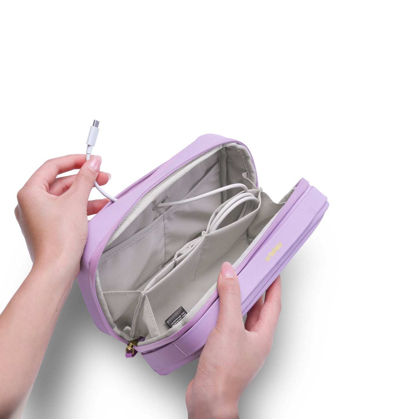 Orbitkey 2-in-1 Tech Pouch, Lilac