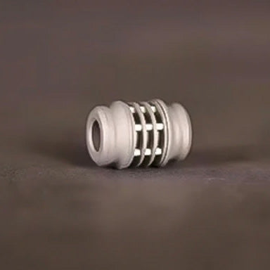 Viperade VAB7 Titanium EDC beads with glow bar, Titanium Sandblasted