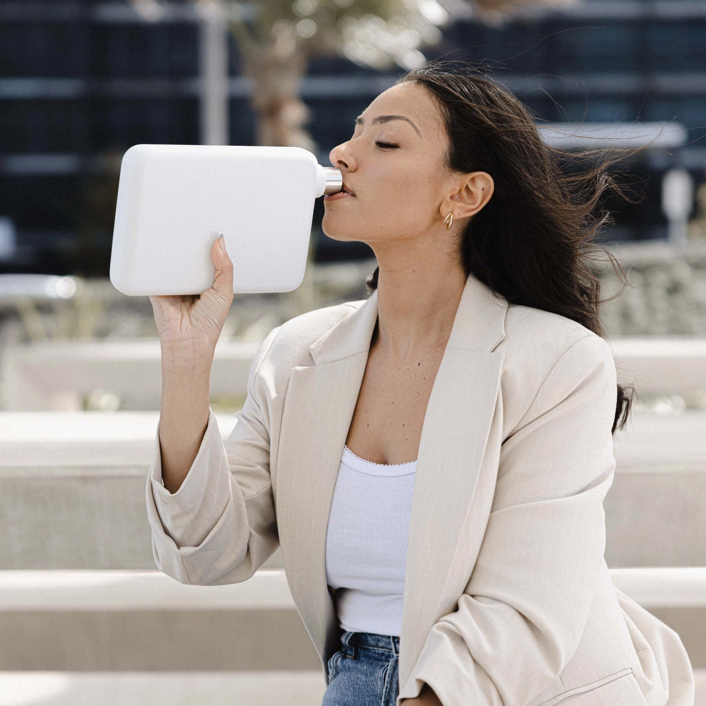 Memobottle™ A5 Stainless Steel White, 1080ml