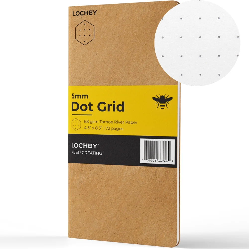 Lochby Voyager Journal Tomoe River Notebooks TN, Dot Grid