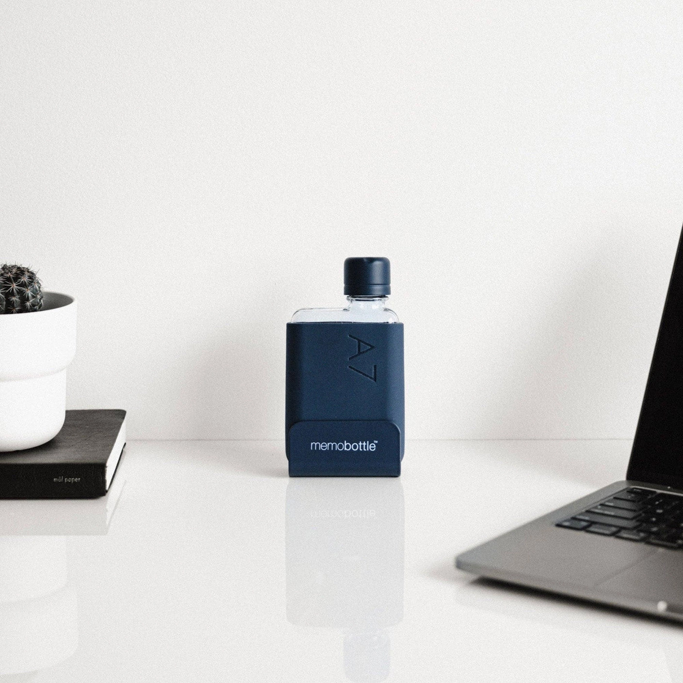 Memobottle™ A7 Transparent Bundle 180ml, Midnight Blue