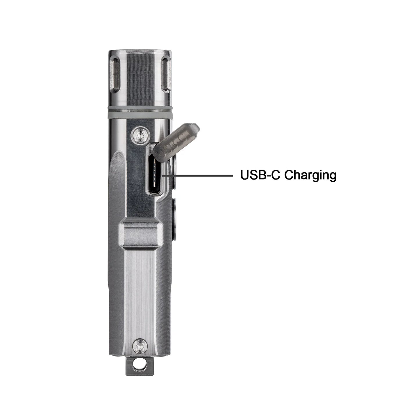 RovyVon Angel Eyes E4 Titanium Dual Button Hybrid Keychain Flashlight 6500