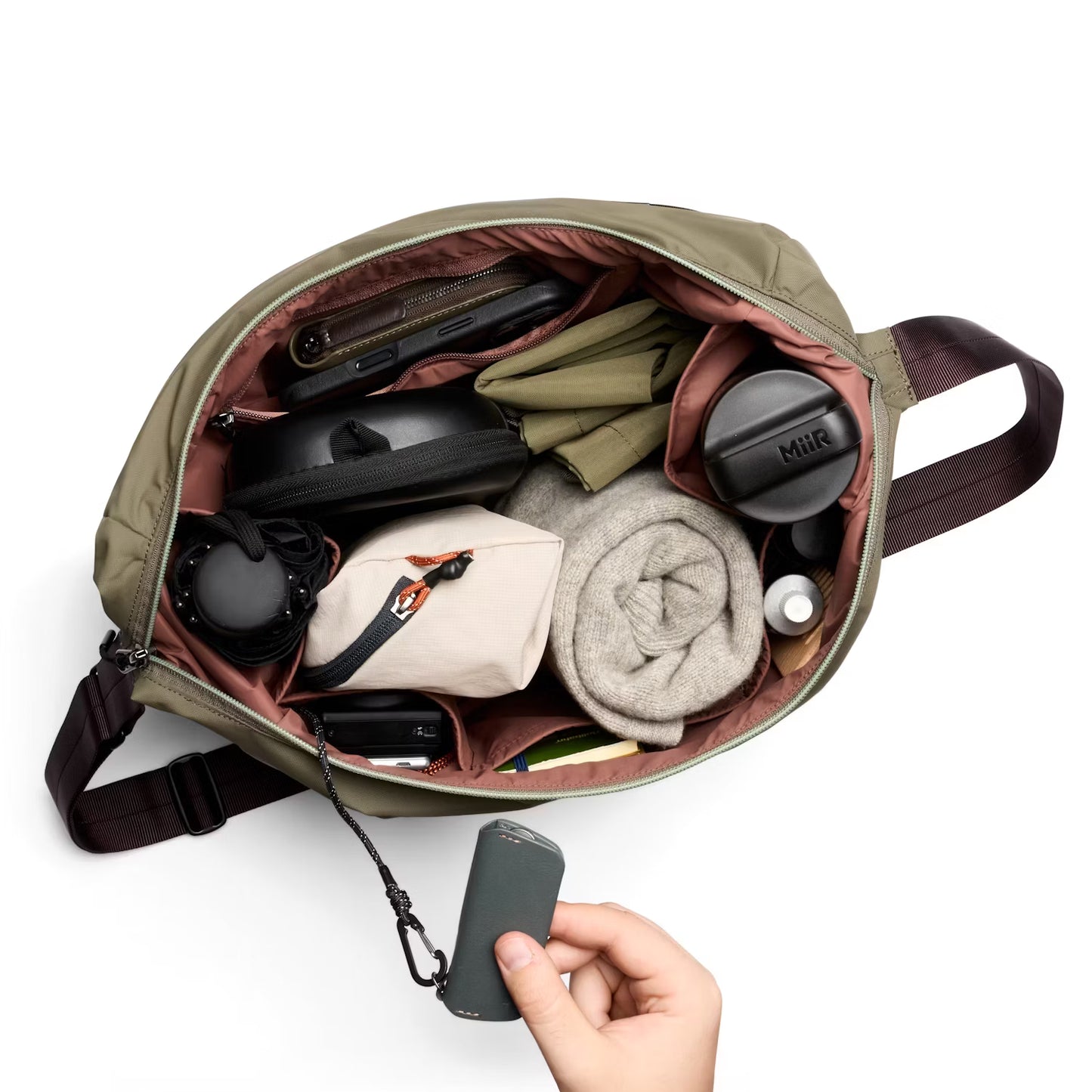 Bellroy Laneway Crescent Bag 12L, Sea Kelp