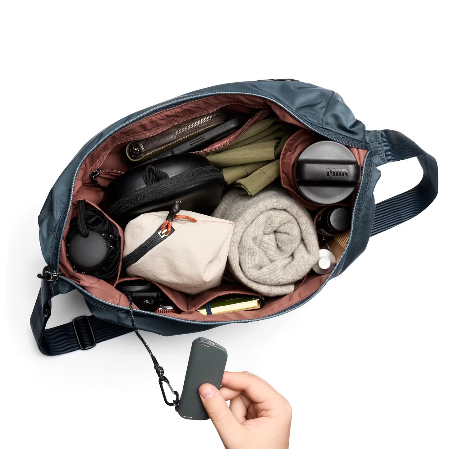 Bellroy Laneway Crescent Bag 12L, Blue Steel