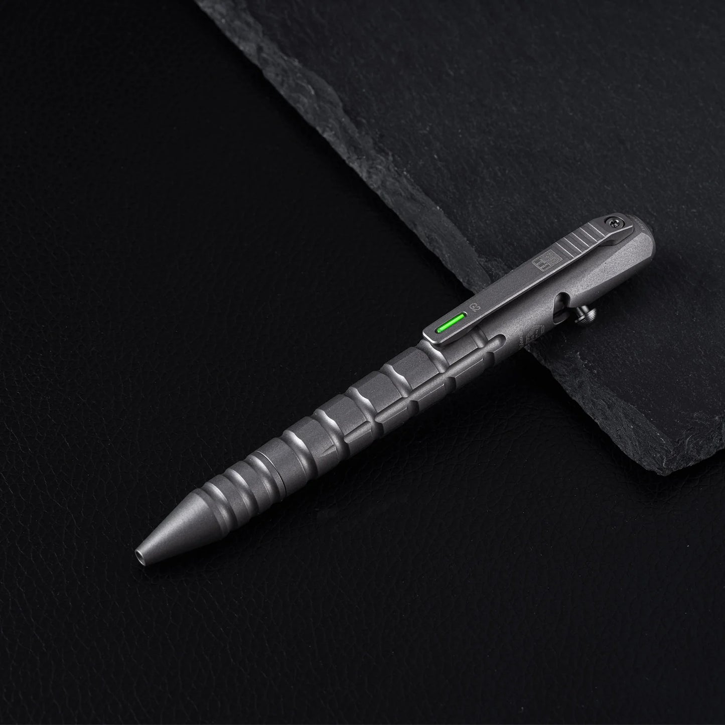RovyVon Commander C10 (G2) Titanium Bolt Action Tactical Pen, Sandblasted